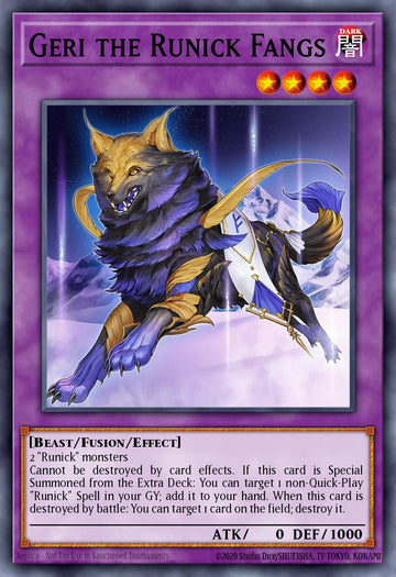 EN251 - MP23-EN251 - Geri the Runick Fangs - Rare - Effect Fusion Monster - 25th Anniversary Duelist Heroes Tin