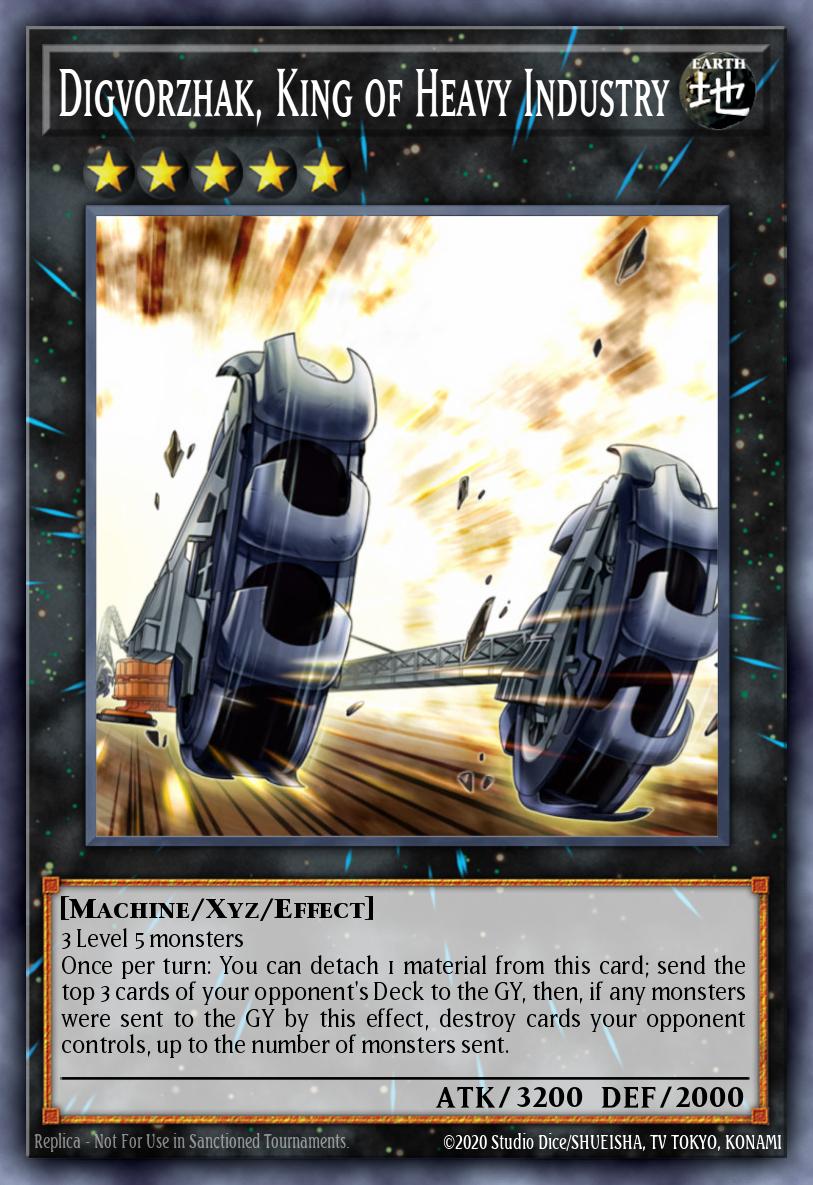 EN050 - INCH-EN050 - Digvorzhak, King of Heavy Industry - Super Rare - Effect Xyz Monster - 1st-Edition - The Infinity Chasers