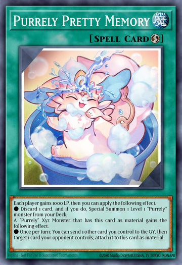 EN072 - RA02-EN072 - Purrely Pretty Memory - Quarter Century Secret Rare - - Rarity Collection 2
