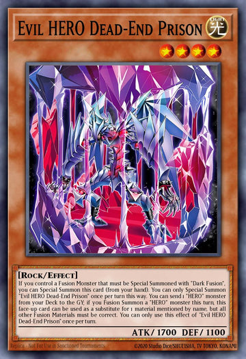 EN002 - SUDA-EN002 - Evil HERO Dead-End Prison - Secret Rare - Effect Monster - Supreme Darkness