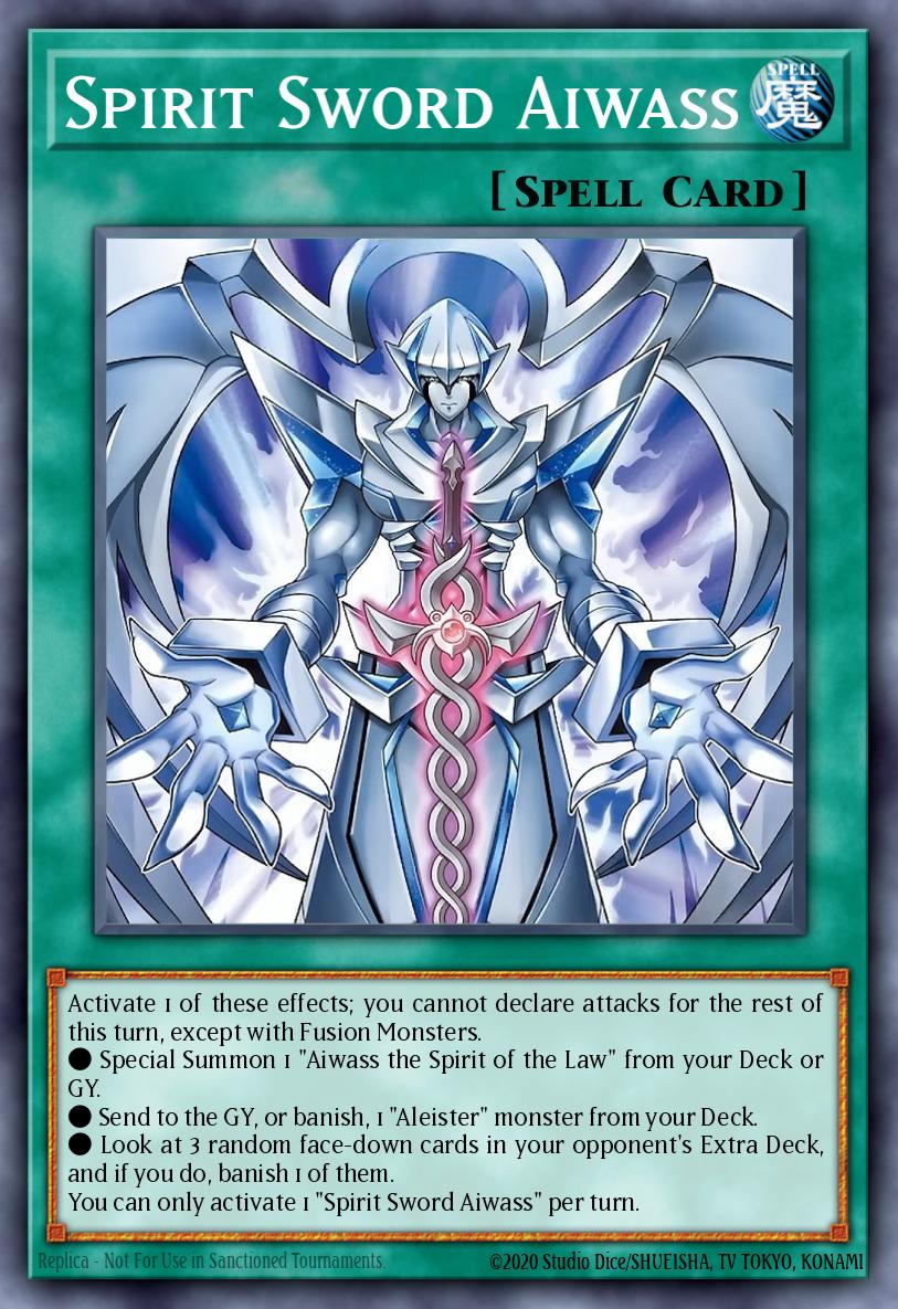 CORI-EN054 - Sacred Spirit Sword Aiwass - Common - Chaos Origins