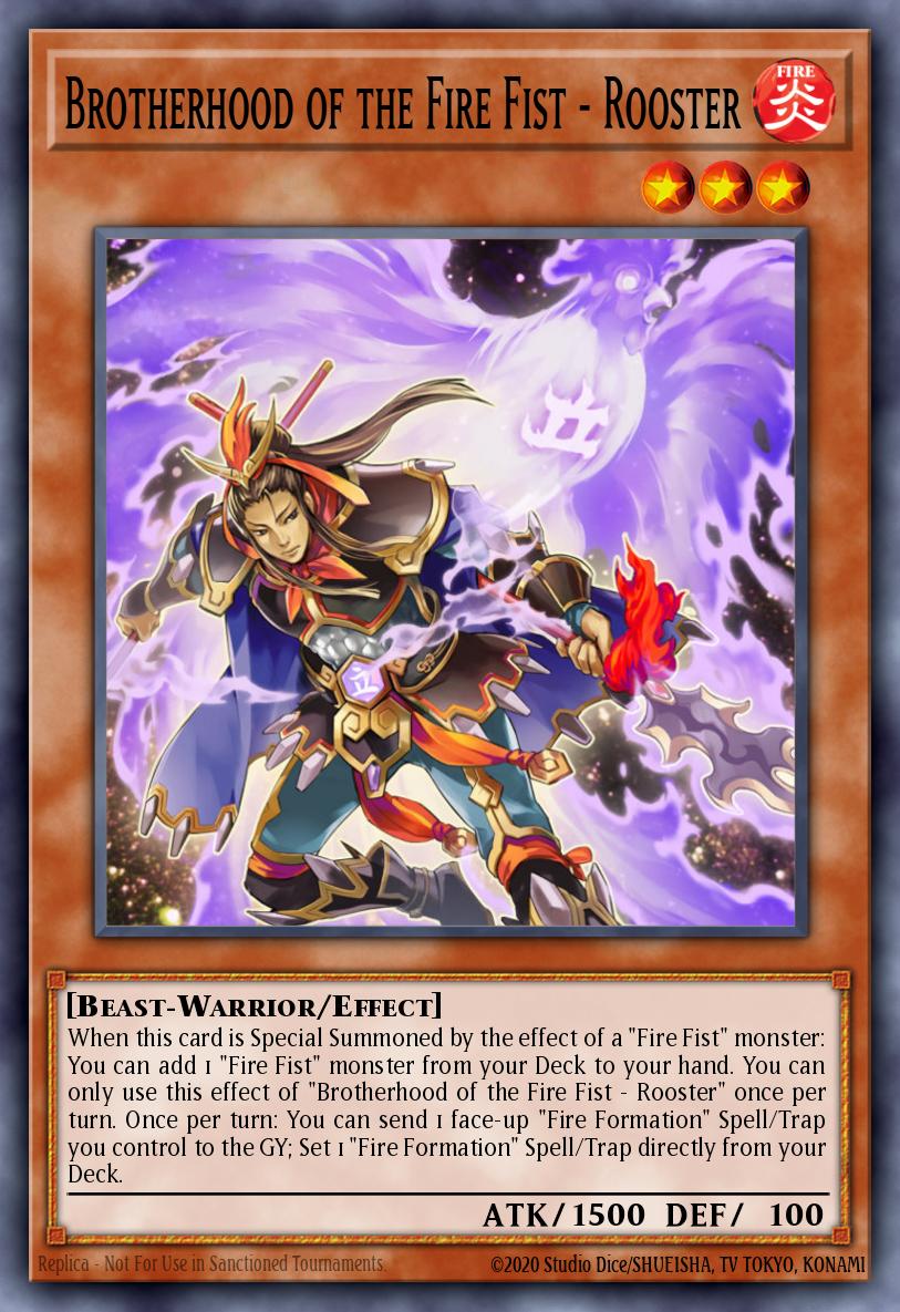 EN025 - FIGA-EN025 - Brotherhood of the Fire Fist - Rooster - Super Rare - Effect Monster - 1st Edition - Fists of the Gadgets