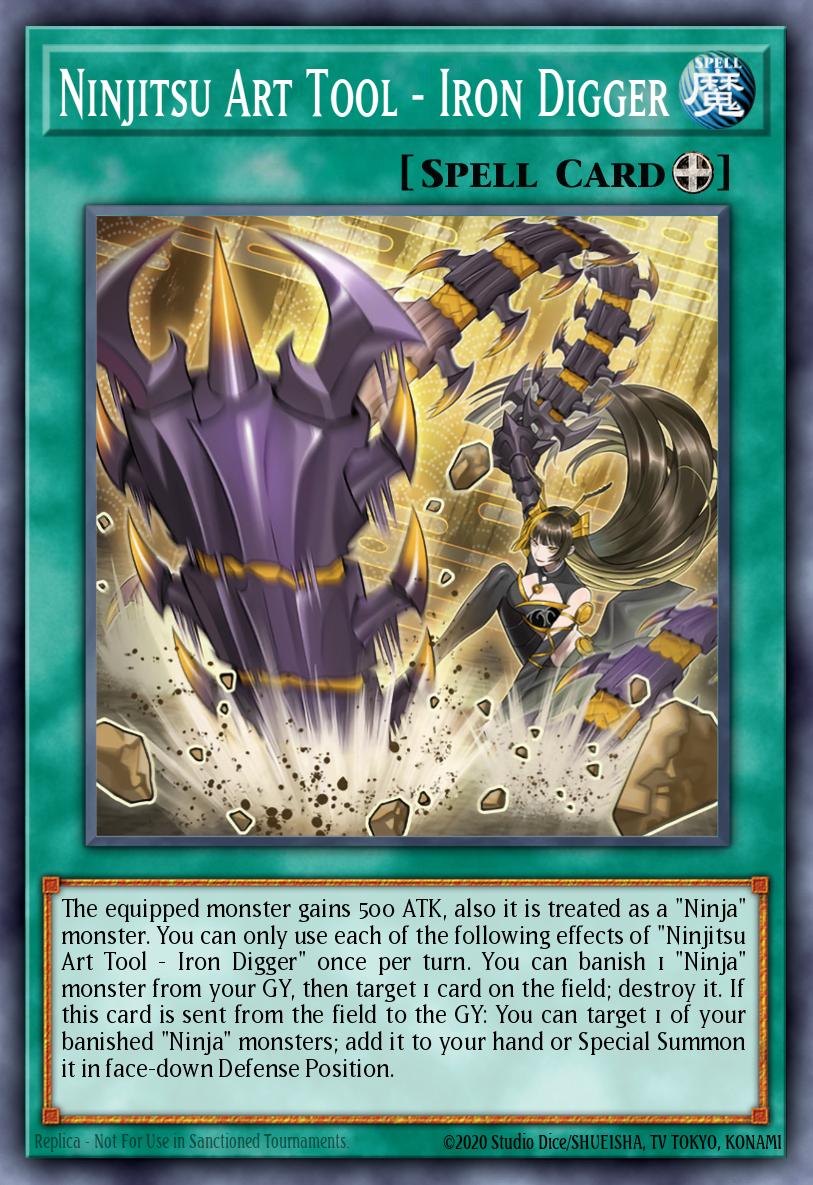 EN202 - MP23-EN202 - Ninjitsu Art Tool - Iron Digger - Common - Equip Spell - 25th Anniversary Duelist Heroes Tin
