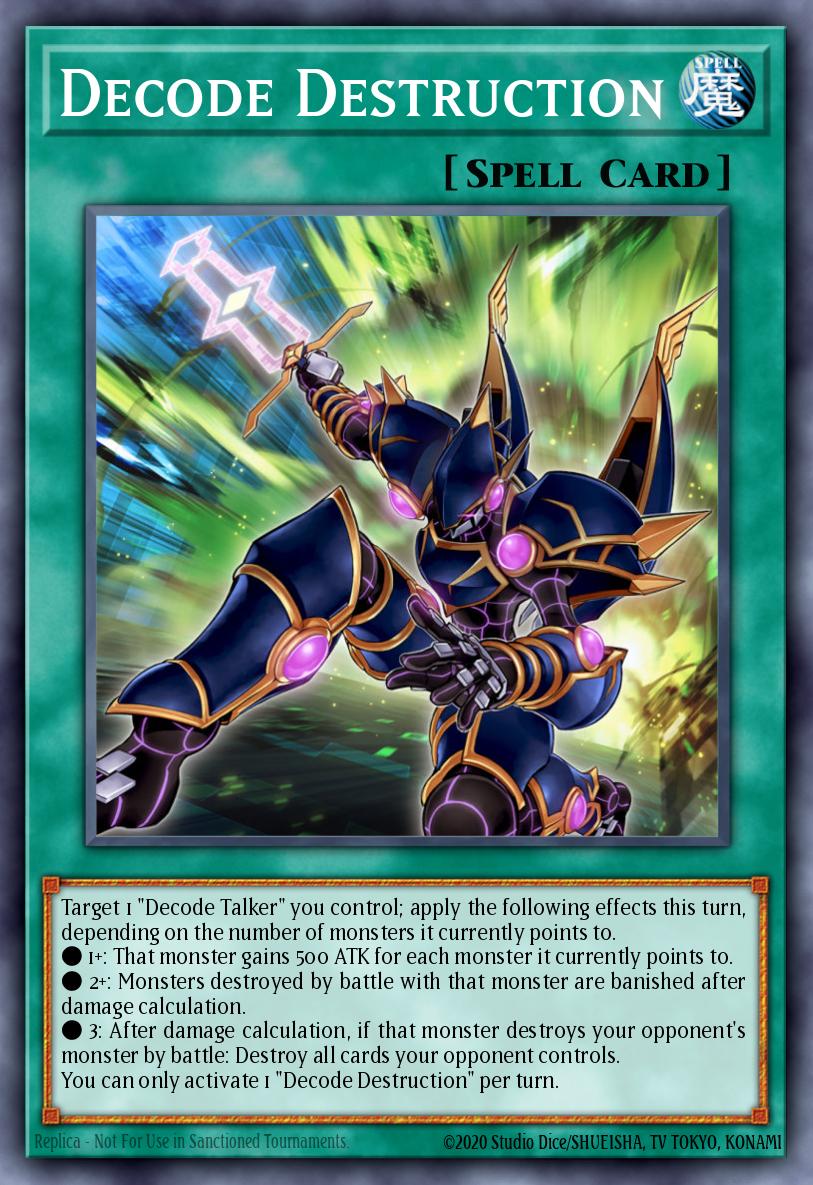EN016 - DUPO-EN016 - Decode Destruction - Ultra Rare - Normal Spell - 1st-Edition - Duel Power