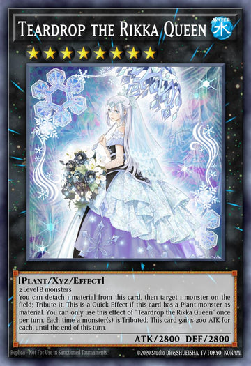 EN022 - SESL-EN022 - Teardrop the Rikka Queen - Secret Rare - Effect Xyz Monster - Secret Slayers