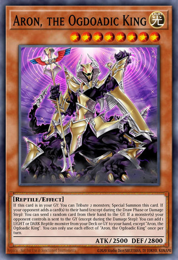EN007 - ANGU-EN007 - Aron, the Ogdoadic King - Collectors Rare - Effect Monster - Ancient Guardians