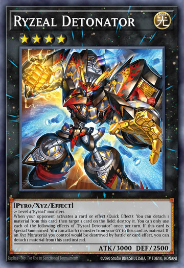 CRBR-EN007 - CRBR-EN007 - Ryzeal Detonator - Quarter Century Secret Rare - Effect Xyz Monster - Crossover Breakers