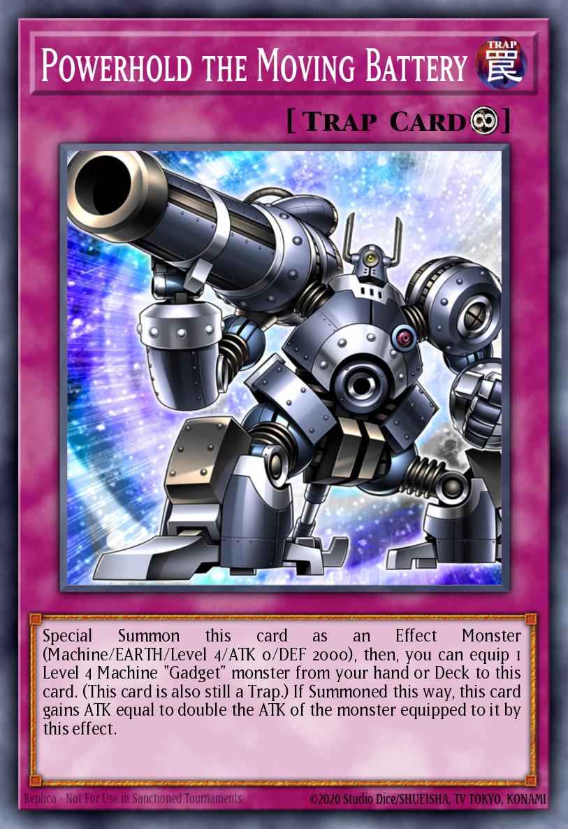 EN005 - FIGA-EN005 - Powerhold the Moving Battery - Super Rare - Continuous Trap - 1st Edition - Fists of the Gadgets