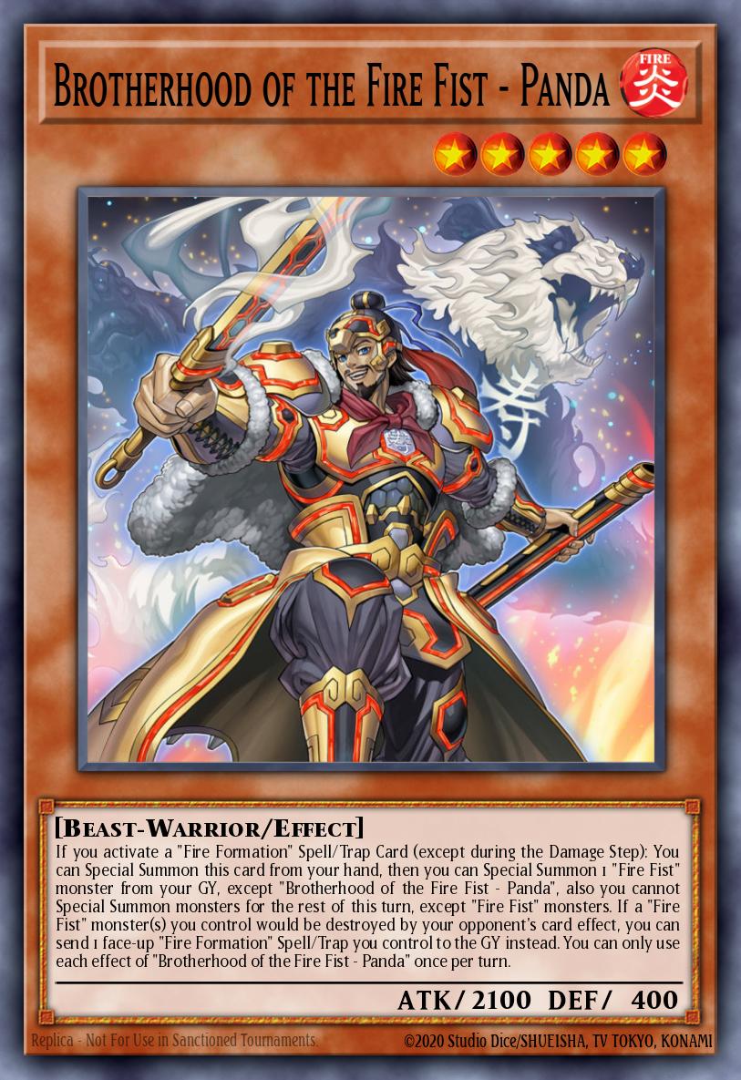 EN013 - FIGA-EN013 - Brotherhood of the Fire Fist - Panda - Secret Rare - Effect Monster - 1st Edition - Fists of the Gadgets