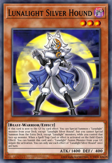 DUAD-EN006 - Lunalight Silver Hound - Common - Duelist's Advance