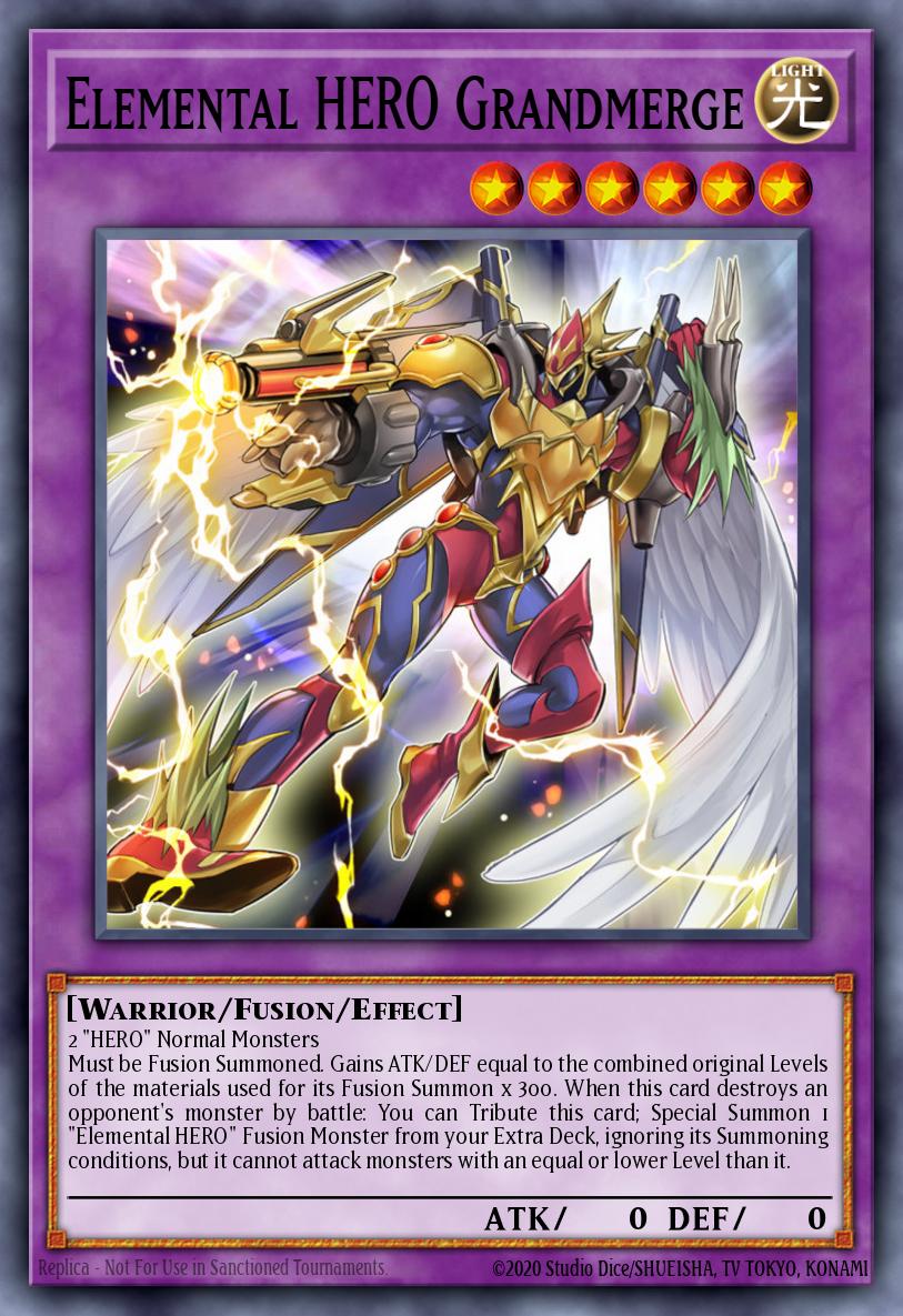 EN004 - DUPO-EN004 - Elemental HERO Grandmerge - Ultra Rare - Effect Fusion Monster - 1st-Edition - Duel Power