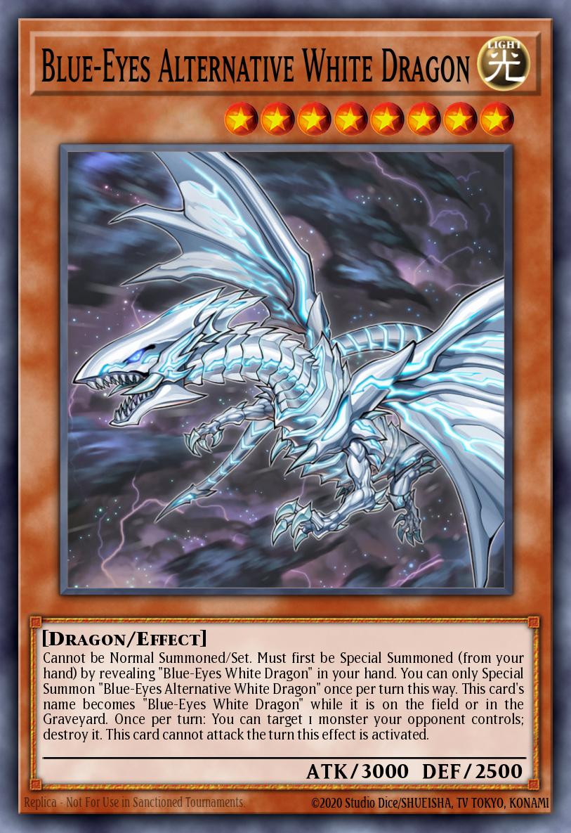 EN008 - LDS2-EN008 - Blue-Eyes Alternative White Dragon - Blue Ultra Rare - Effect Monster - Legendary Duelists Season 2