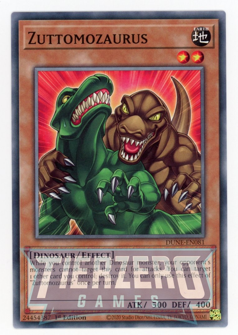 DUNE-EN081 - Zuttomozaurus - Common - Effect Monster - Duelist Nexus