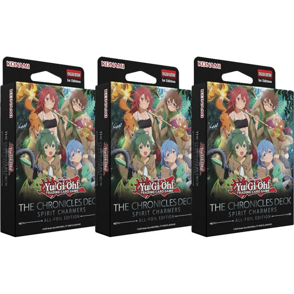 Yugioh Structure Deck Chronicles Spirit Charmers x3