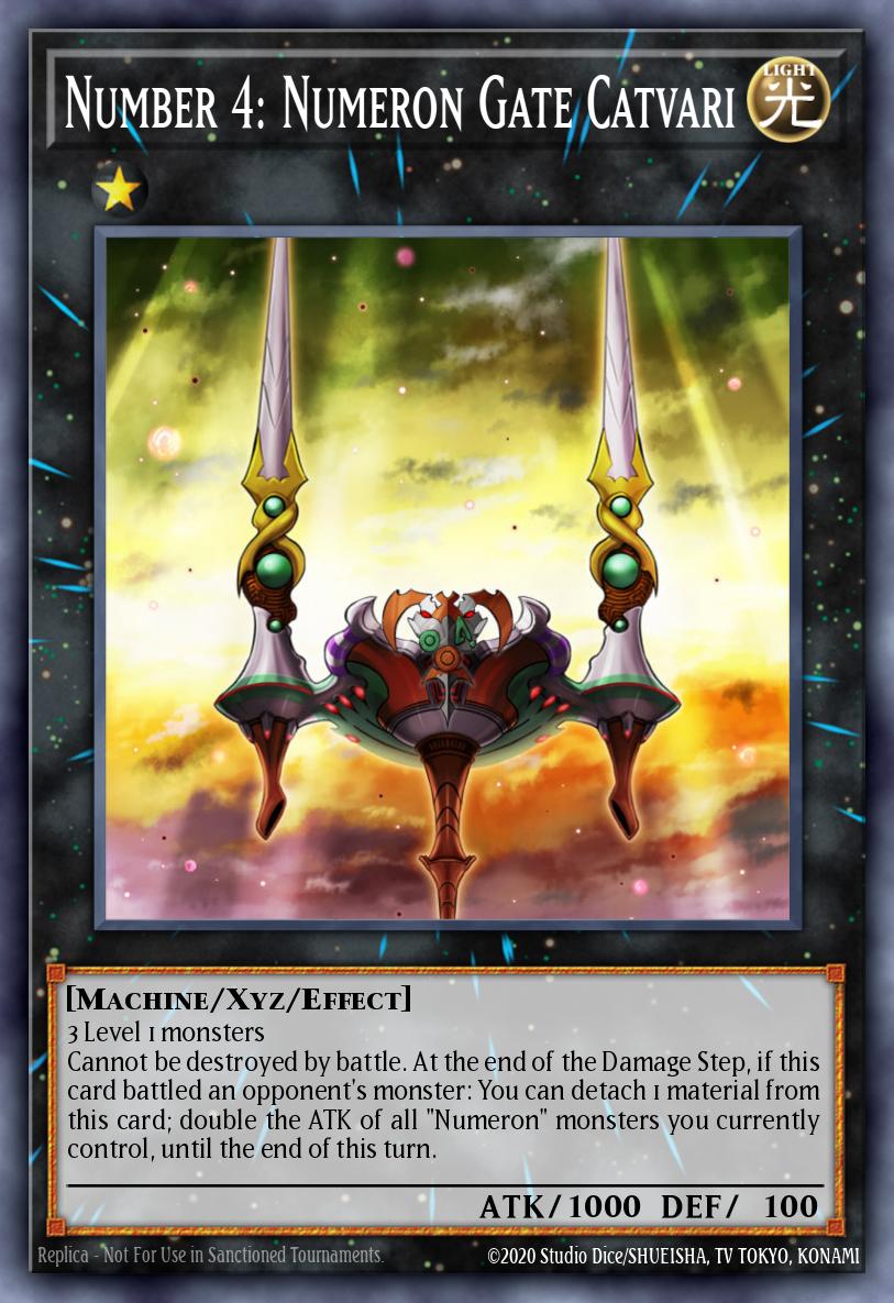 EN025 - BLAR-EN025 - Number 4: Numeron Gate Catvari - Ultra Rare - Effect Xyz Monster - Battles of Legend Armageddon