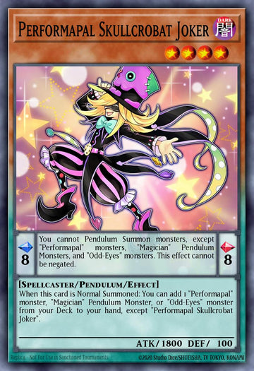 LAVD-ENO03 - Performapal Skullcrobat Joker - Common - Legendary Arc-V Decks