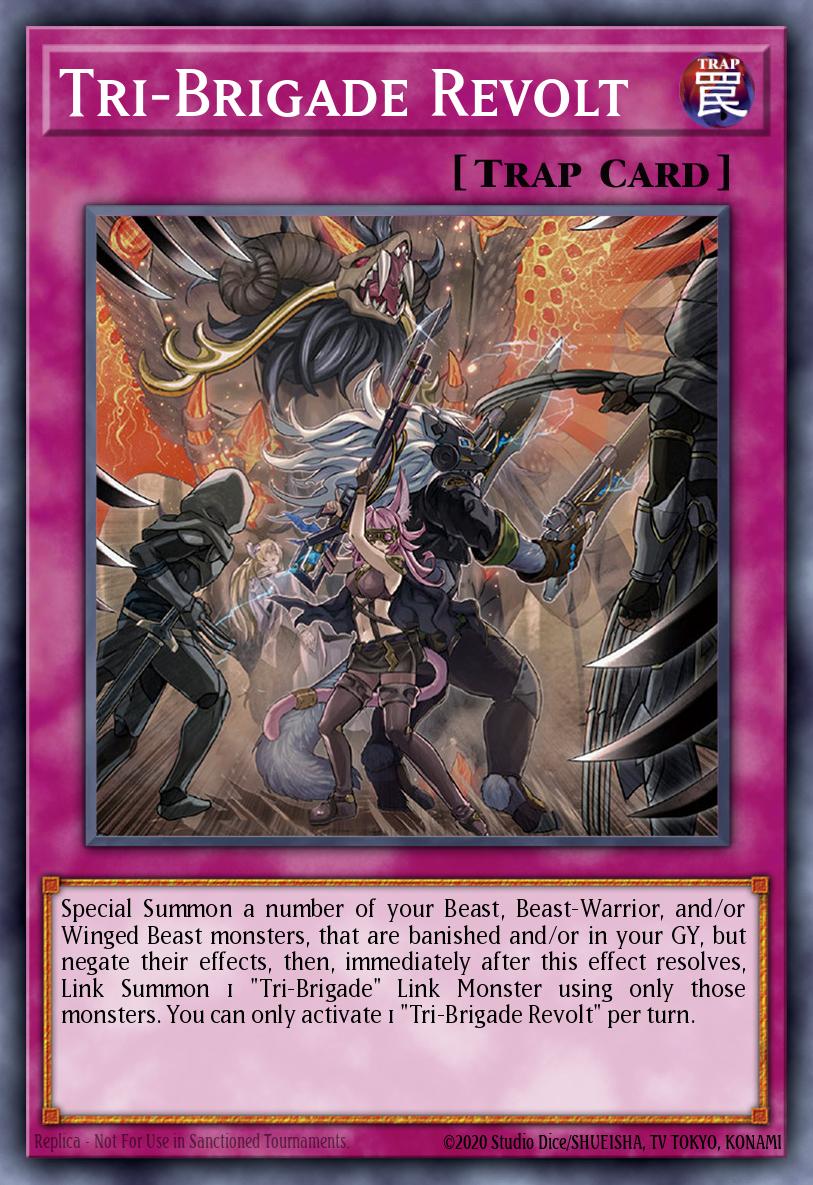 EN079 - RA01-EN079 - Tri-Brigade Revolt - Quarter Century Secret Rare - Normal Trap - Rarity Collection