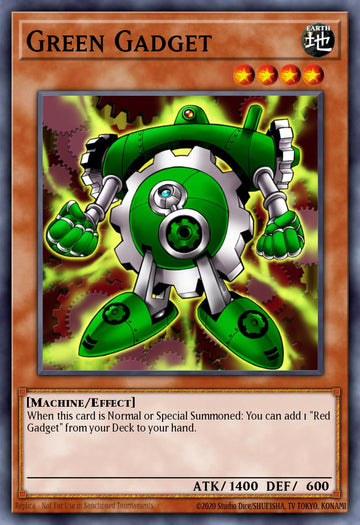 EN006 - FIGA-EN006 - Green Gadget - Super Rare - Effect Monster - 1st Edition - Fists of the Gadgets