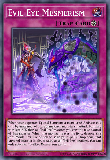 EN038 - INCH-EN038 - Evil Eye Mesmerism - Secret Rare - Continuous Trap - 1st-Edition - The Infinity Chasers