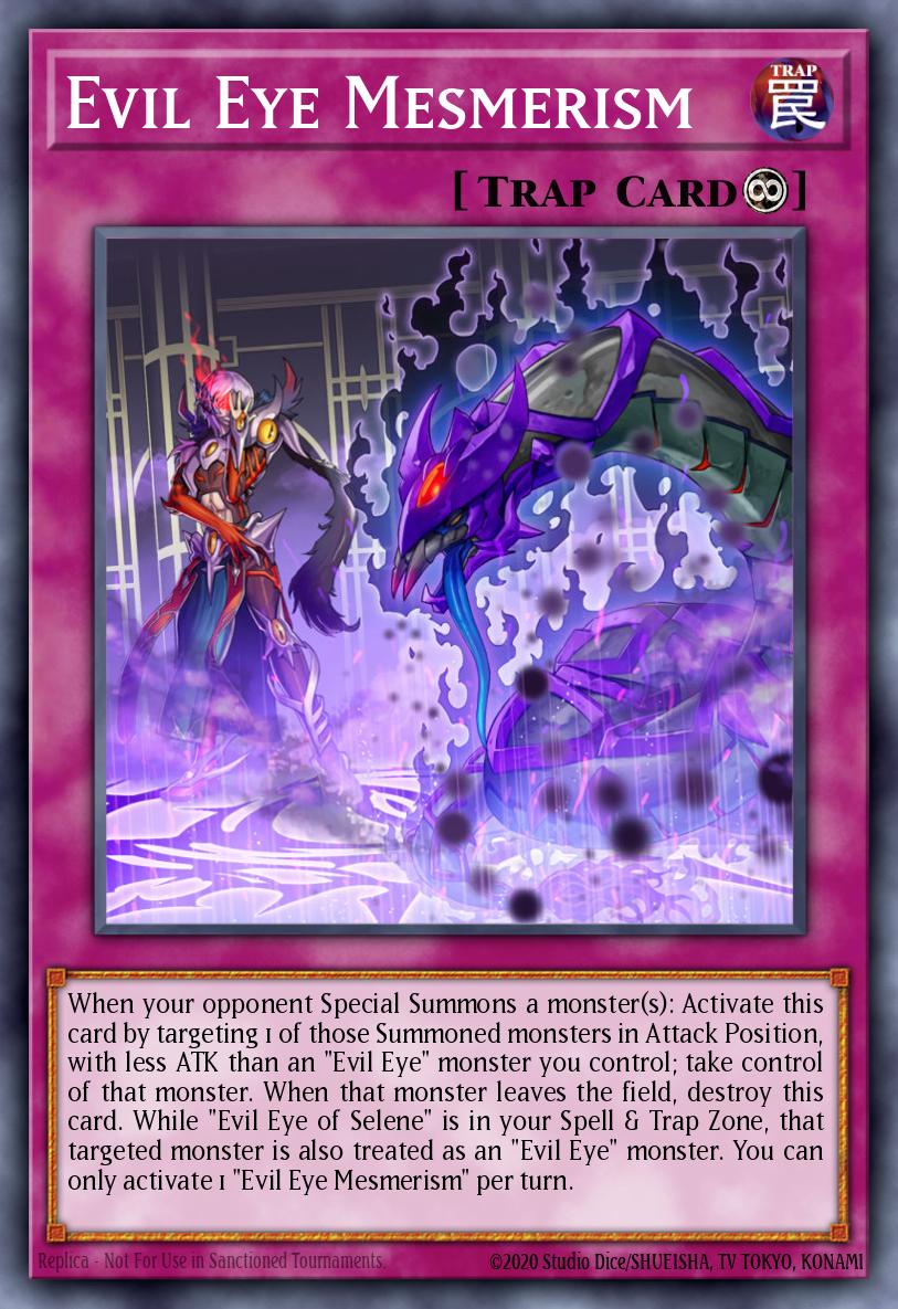 EN038 - INCH-EN038 - Evil Eye Mesmerism - Secret Rare - Continuous Trap - 1st-Edition - The Infinity Chasers