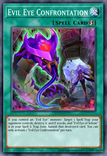 EN035 - INCH-EN035 - Evil Eye Confrontation - Super Rare - Quick-Play Spell - 1st-Edition - The Infinity Chasers