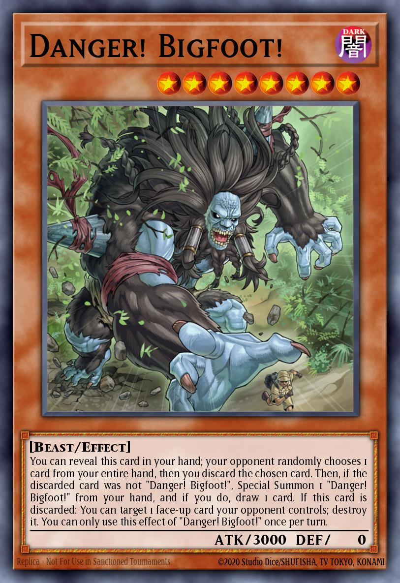 EN019 - Danger! Bigfoot! (alternate artwork) RA03-EN019 - Quarter Century Secret Rare -