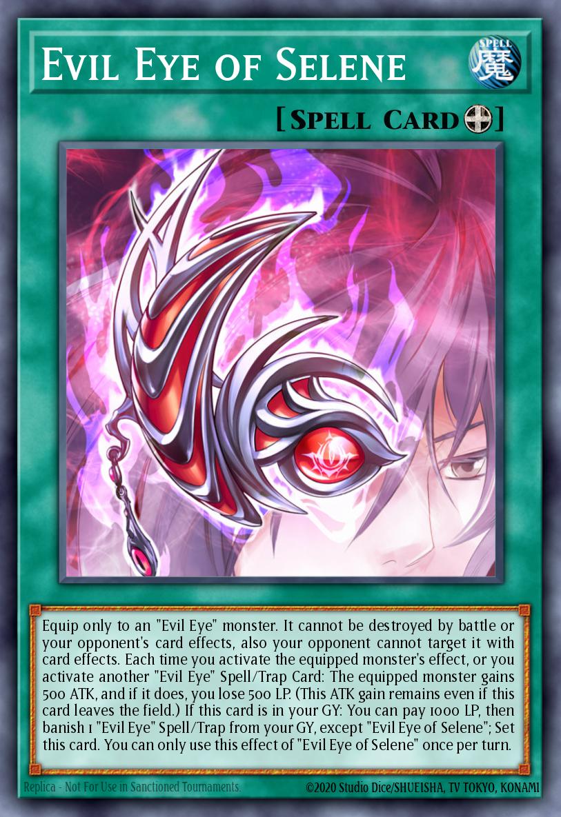 EN032 - INCH-EN032 - Evil Eye of Selene - Secret Rare - Equip Spell - 1st-Edition - The Infinity Chasers