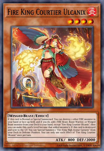 ROTA-EN098 - ROTA-EN098 - Fire King Courtier Ulcanix - Quarter Century Secret Rare - - Rage of The Abyss