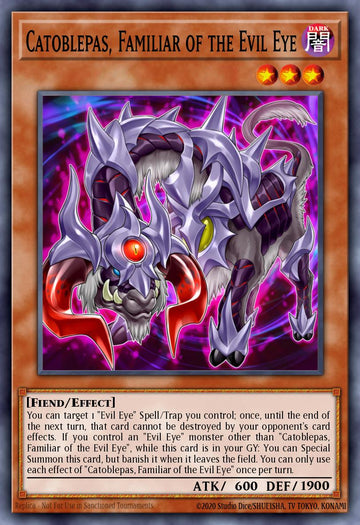 EN029 - INCH-EN029 - Catoblepas, Familiar of the Evil Eye - Super Rare - Effect Monster - 1st-Edition - The Infinity Chasers