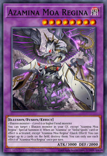 ROTA-EN033 - ROTA-EN033 - Azamina Moa Regina - Quarter Century Secret Rare - - Rage of The Abyss