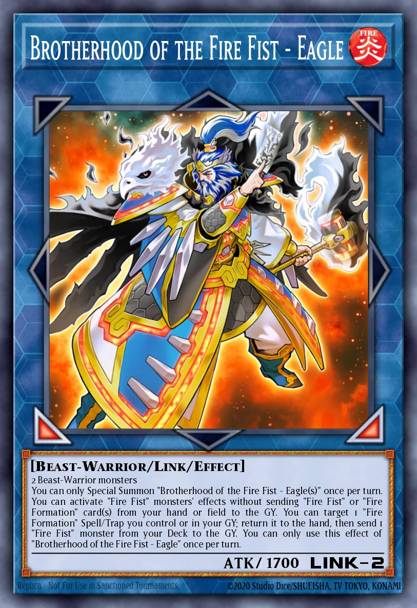 EN016 - FIGA-EN016 - Brotherhood of the Fire Fist - Eagle - Secret Rare - Effect Link Monster - 1st Edition - Fists of the Gadgets