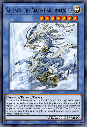 EN019 - RA02-EN019 - Sauravis, the Ancient and Ascended - Collector's Rare - - Rarity Collection 2