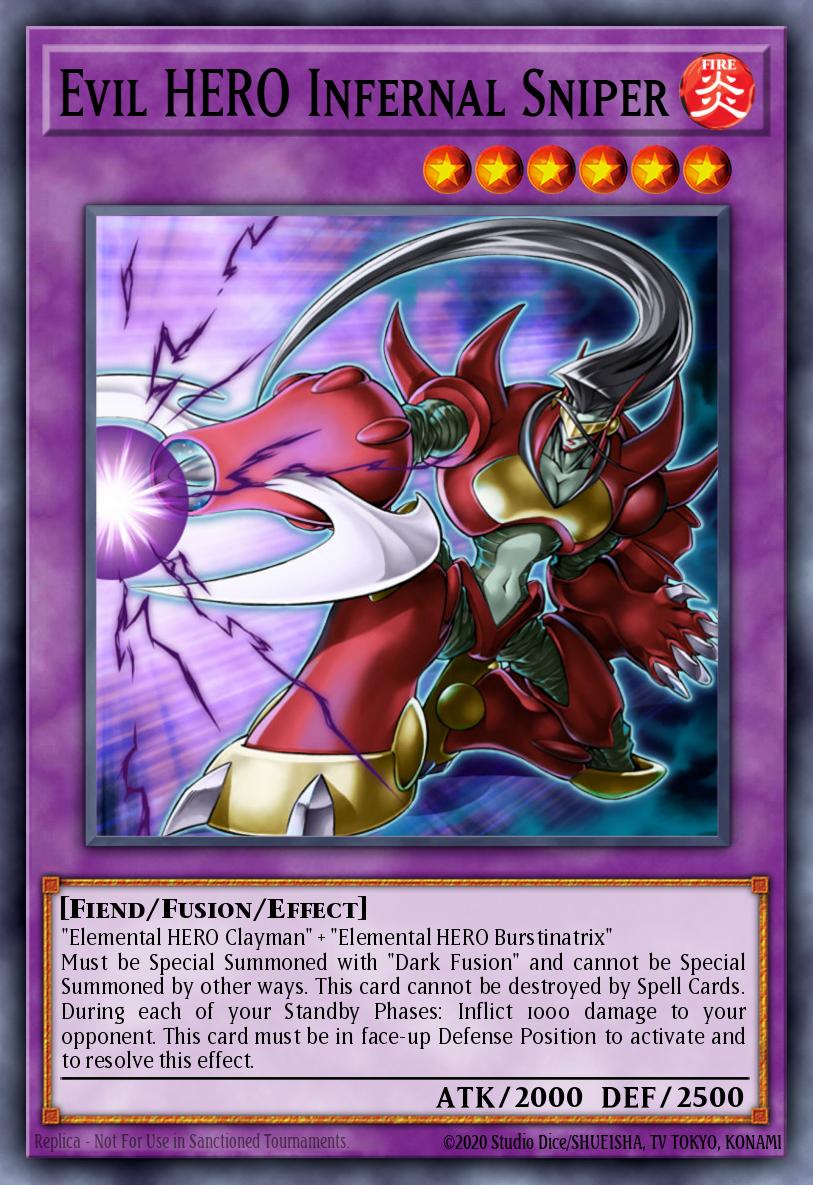 LDS3-EN031 - Evil HERO Infernal Sniper - Common - Effect Fusion Monster - Legendary Duelists Season 3