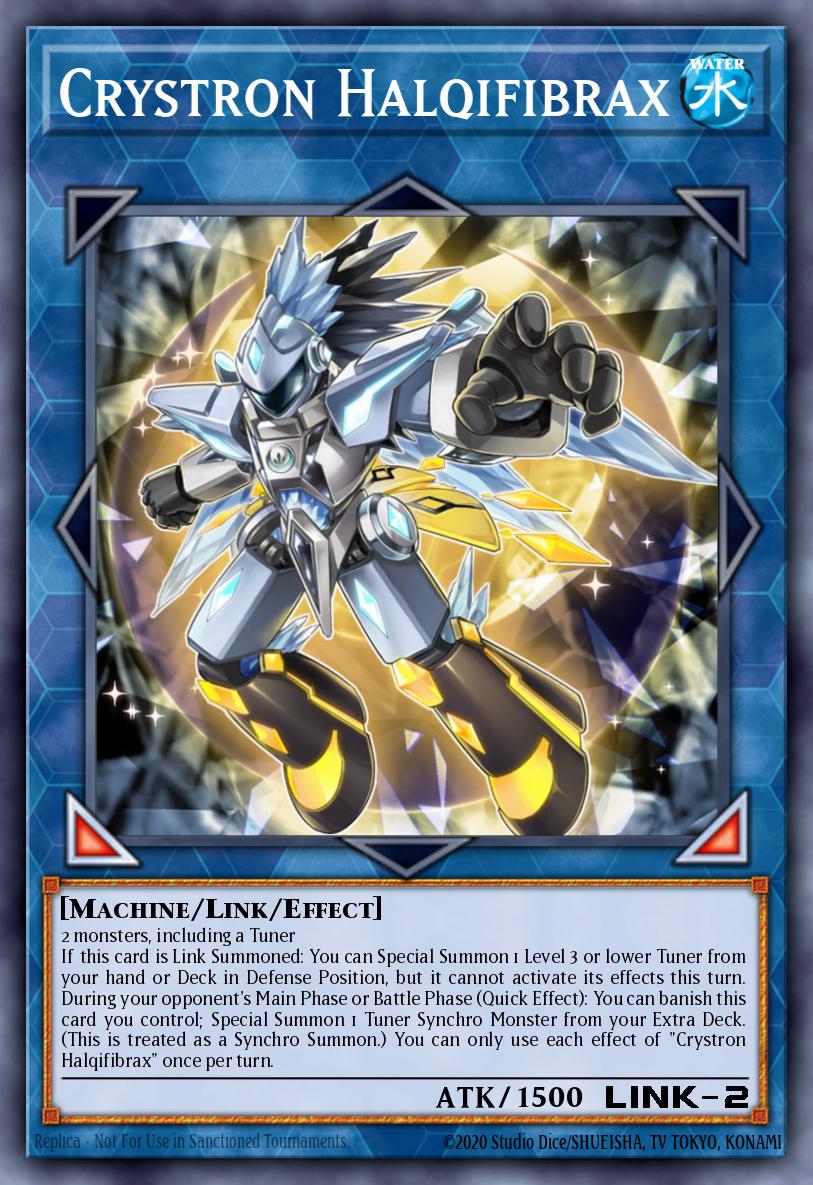 EN001 - DUOV-EN001 - Crystron Halqifibrax - Ultra Rare - Effect Link Monster - Duel Overload