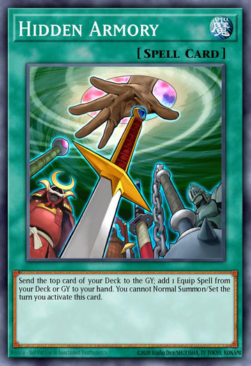 EN042 - INCH-EN042 - Hidden Armory - Super Rare - Normal Spell - 1st-Edition - The Infinity Chasers