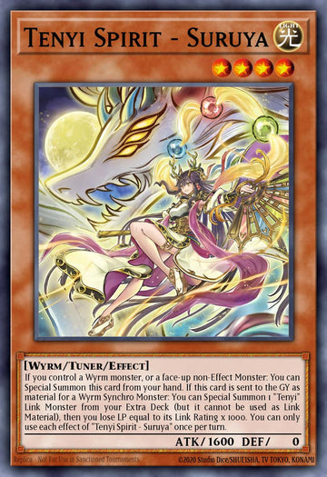 EN021 - SUDA-EN021 - Tenyi Spirit - Suruya - Secret Rare - Effect Tuner monster - Supreme Darkness