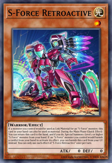 EN013 - MP23-EN013 - S-Force Retroactive - Rare - Effect Monster - 25th Anniversary Duelist Heroes Tin