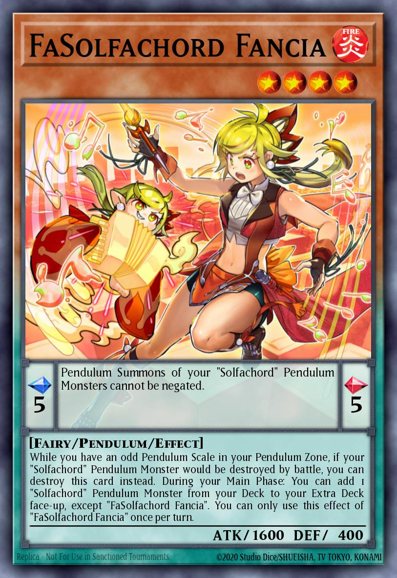 EN017 - ANGU-EN017 - FaSolfachord Fancia - Collectors Rare - Effect Pendulum Monster - Ancient Guardians