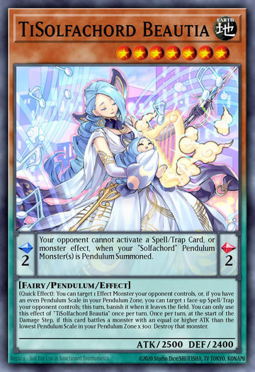 EN020 - ANGU-EN020 - TiSolfachord Beautia - Collectors Rare - Effect Pendulum Monster - Ancient Guardians