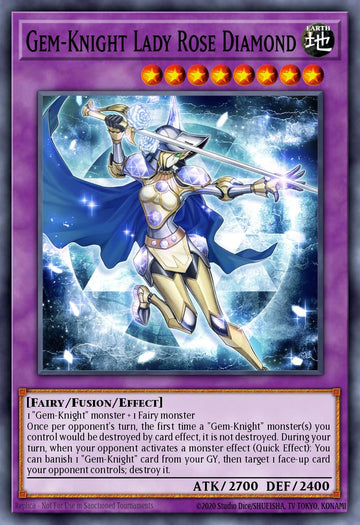 EN134 - MP23-EN134 - Gem-Knight Lady Rose Diamond - Common - Effect Fusion Monster - 25th Anniversary Duelist Heroes Tin