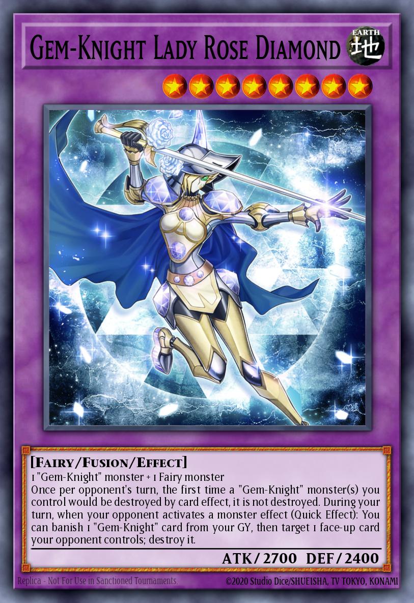 EN134 - MP23-EN134 - Gem-Knight Lady Rose Diamond - Common - Effect Fusion Monster - 25th Anniversary Duelist Heroes Tin