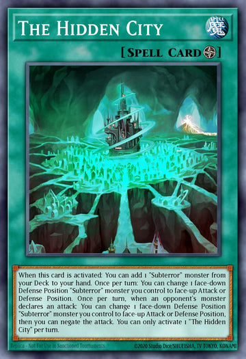 EN049 - FIGA-EN049 - The Hidden City - Super Rare - Field Spell - 1st Edition - Fists of the Gadgets