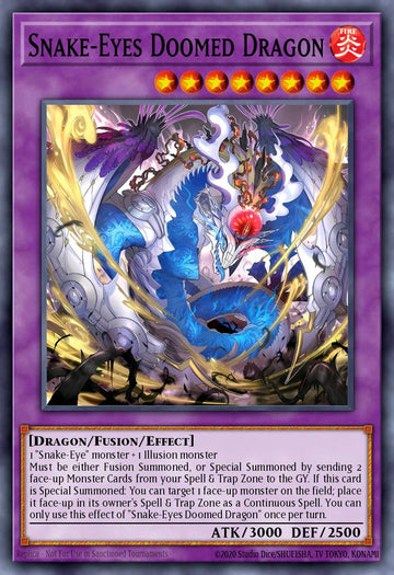 EN035 - SUDA-EN035 - Snake-Eyes Doomed Dragon - Secret Rare - Effect Fusion Monster - Supreme Darkness