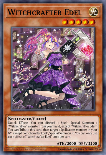 EN017 - INCH-EN017 - Witchcrafter Edel - Super Rare - Effect Monster - 1st-Edition - The Infinity Chasers