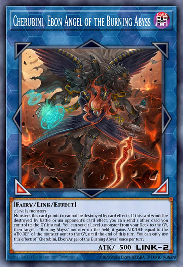 EN096 - MP20-EN096 - Cherubini, Ebon Angel of the Burning Abyss - Ultra Rare - Effect Link Monster - Mega Pack 2020