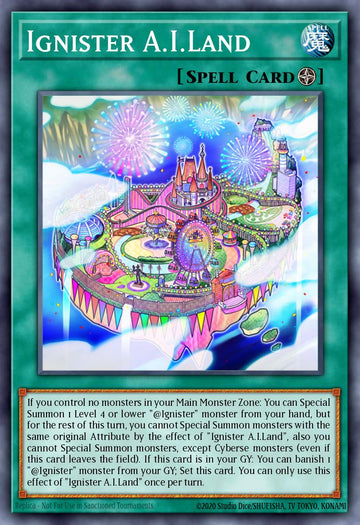 EN050 - IGAS-EN050 - "Ignister A.I.Land" - Secret Rare - Field Spell -   - Ignition Assault