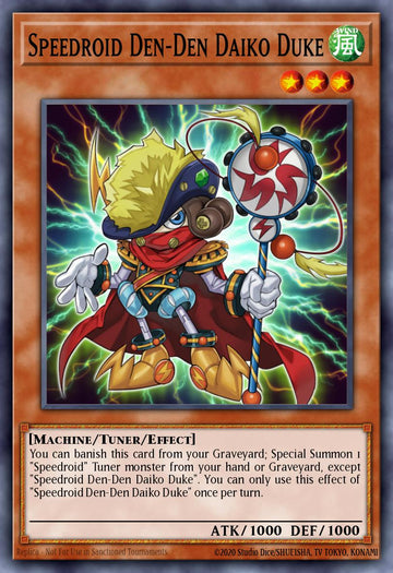 LAVD-ENS07 - Speedroid Den-Den Daiko Duke - Common - Legendary Arc-V Decks