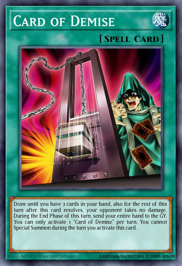 EN050 - DUPO-EN050 - Card of Demise - Ultra Rare - Normal Spell - 1st-Edition - Duel Power
