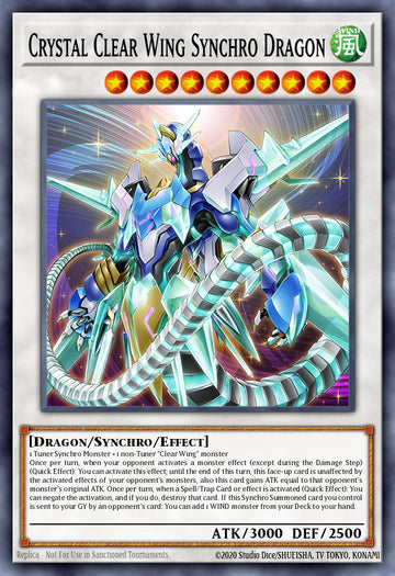 LAVD-ENS32 - Crystal Clear Wing Synchro Dragon - Common - Legendary Arc-V Decks
