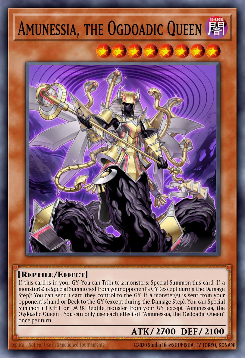 EN008 - ANGU-EN008 - Amunessia, the Ogdoadic Queen - Collectors Rare - Effect Monster - Ancient Guardians